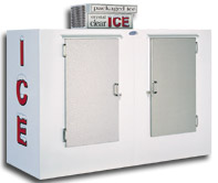 model 100 upright outdoor ice cooler