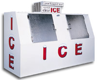 model 75 slant outdoor ice box