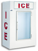 model 40 upright indoor ice box