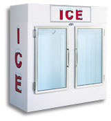 model 60 upright indoor ice box