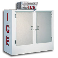 model 60 upright outdoor ice box