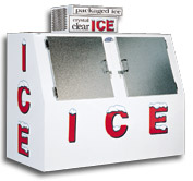 model 60 slant outdoor ice box