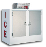 model 75 upright outdoor ice box